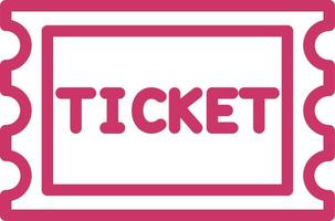 Ticket Vector Icon Design