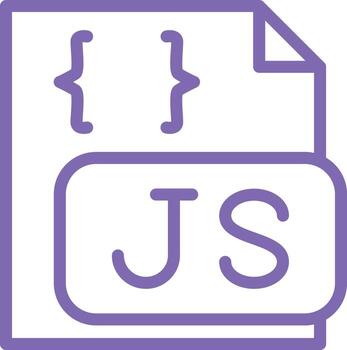 diseño de icono de vector de archivo javascript