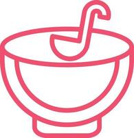 Punch Bowl Vector Icon Design