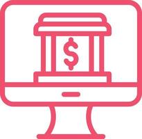 Online Banking Vector Icon Design