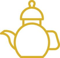 Tea Pot Vector Icon Design