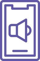 Mobile Speaker Vector Icon Design