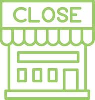 Shop Close Vector Icon Design