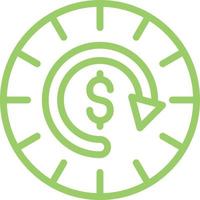 Time is Money Vector Icon Design