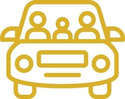 Family Car Vector Icon Design