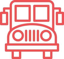 School Bus Vector Icon Design