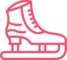 Ice Skate Vector Icon Design