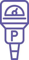 Parking Meter Vector Icon Design