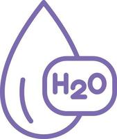 H2O vector icono diseño