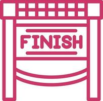 Finish Line Vector Icon Design