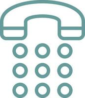 Phone Dial Vector Icon Design