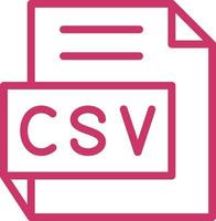 CSV Vector Icon Design