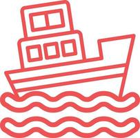 Boat Sink Vector Icon Design