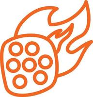 Meteorite Vector Icon Design