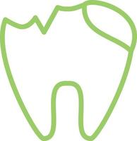 Tooth Decayed Vector Icon Design