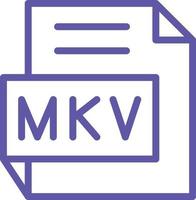 MKV Vector Icon Design