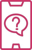 Online Question Vector Icon Design