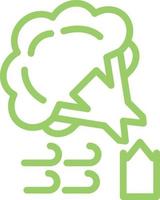 Tree Broken Vector Icon Design