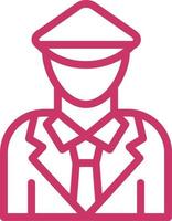 Pilot Vector Icon Design