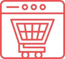 Online Shopping Vector Icon Design