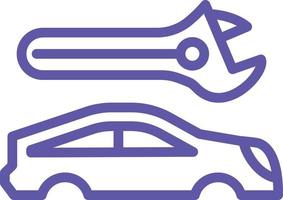 Car Body Repair Vector Icon Design
