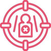 Shoot Target Vector Icon Design