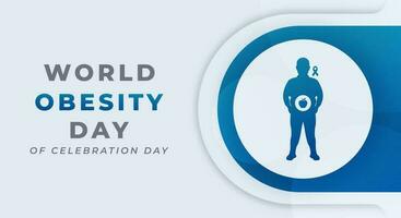 World Obesity Day Celebration Vector Design Illustration for Background, Poster, Banner, Advertising, Greeting Card