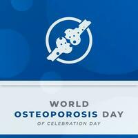 World Osteoporosis Day Celebration Vector Design Illustration for Background, Poster, Banner, Advertising, Greeting Card