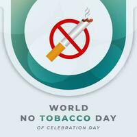 World no Tobacco Day Celebration Vector Design Illustration for Background, Poster, Banner, Advertising, Greeting Card