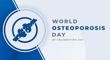 World Osteoporosis Day Celebration Vector Design Illustration for Background, Poster, Banner, Advertising, Greeting Card