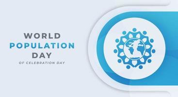 World Population Day Celebration Vector Design Illustration for Background, Poster, Banner, Advertising, Greeting Card