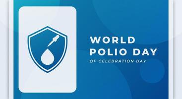 World Polio Day Celebration Vector Design Illustration for Background, Poster, Banner, Advertising, Greeting Card