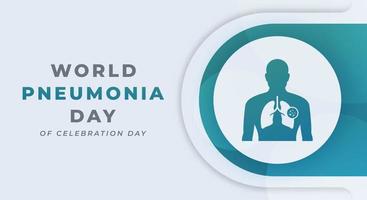 World Pneumonia Day Celebration Vector Design Illustration for Background, Poster, Banner, Advertising, Greeting Card