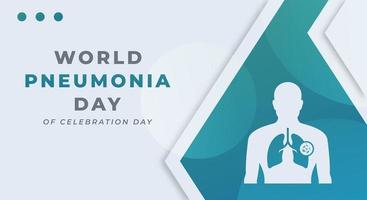 World Pneumonia Day Celebration Vector Design Illustration for Background, Poster, Banner, Advertising, Greeting Card