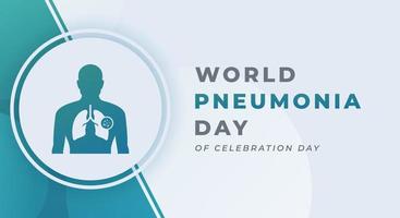 World Pneumonia Day Celebration Vector Design Illustration for Background, Poster, Banner, Advertising, Greeting Card