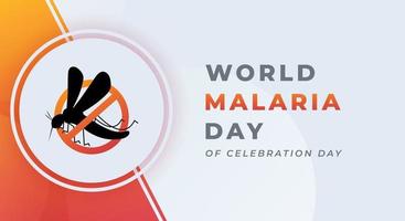 World Malaria Day Celebration Vector Design Illustration for Background, Poster, Banner, Advertising, Greeting Card