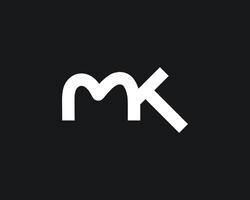 creative letter MK logo design vector template