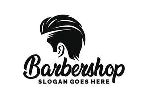 Ilustración de vector de diseño de logotipo de barbería