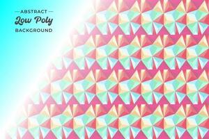 Vector abstract low poly background and pattern multicolor design