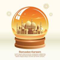 Ramadán kareem islámico antecedentes vector. contento islámico nuevo hijri año. gráfico diseño para el decoración de regalo certificados, pancartas y volantes. vector