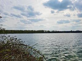 linda agua aves a el willen lago de público parque de milton Keynes ciudad de Inglaterra Reino Unido foto