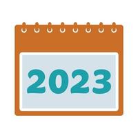 2023 Calendar Icon. Editable Vector EPS Symbol Illustration.