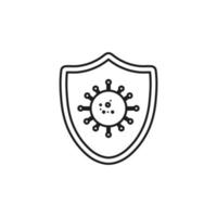 Antivirus Line Icon. Editable Vector. vector