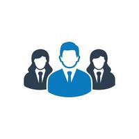 Business people icon. Editable Vector EPS Symbol Illustration.