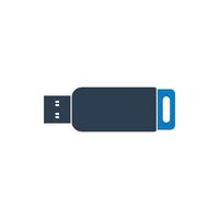 Flash Drive Icon. Editable Vector EPS Symbol Illustration.