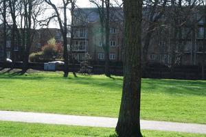 Beautiful Low Angle View of Wardown Public Park of Luton England Great Britain. Image was Captured on 03-April-2023 photo