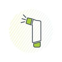 Inhaler Line Icon. Editable Vector Symbol Illustration.