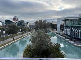 Amazing view of baku park in cloudy weather photo