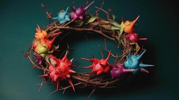 Still life of crown of thorns. photo