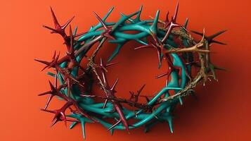 Still life of crown of thorns. photo